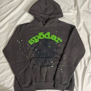 Sp5der Web Hoodie Slate Grey